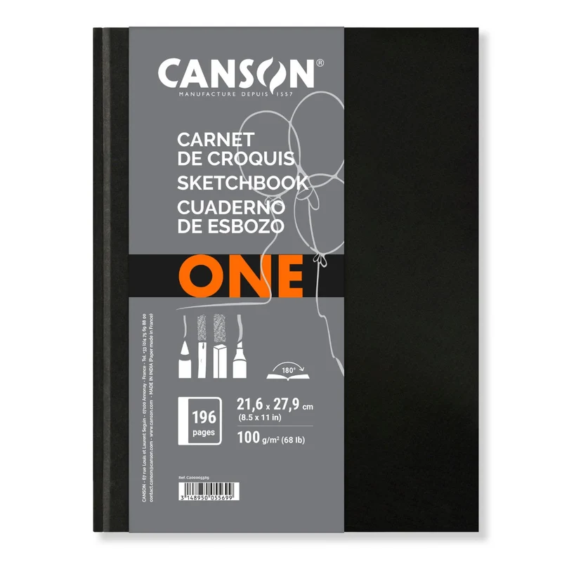 NEU: CANSON One Art Book (21,6×27,9cm|98BL|gebunden)