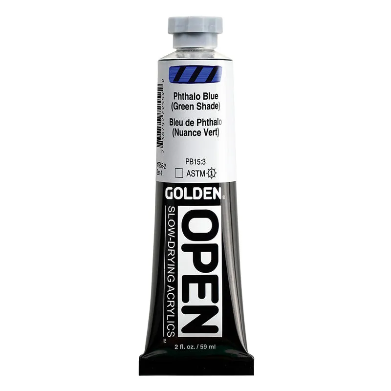 GOLDEN Open Acryl - Phthaloblau (Grünton) 7255 (59ml)