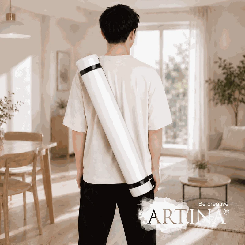 Artina Posterrolle A0 Transportrolle 60–100 cm Schwarz/Weiß/Silber Archiva