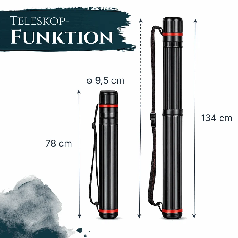 Artina Posterrolle A0 1/3/5/10er Set Transportrollen 78–134 cm Ronda