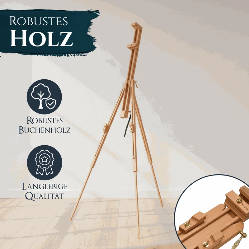 Artina Feldstaffelei Porto aus Buchenholz mit 90° Neigungswinkel