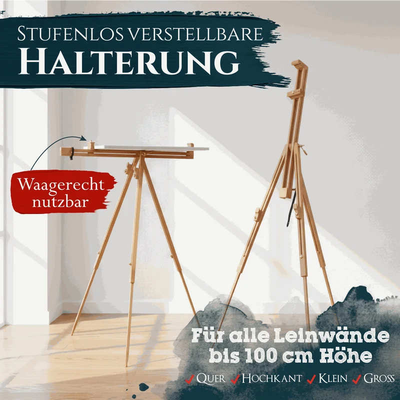 Artina Feldstaffelei Porto aus Buchenholz mit 90° Neigungswinkel