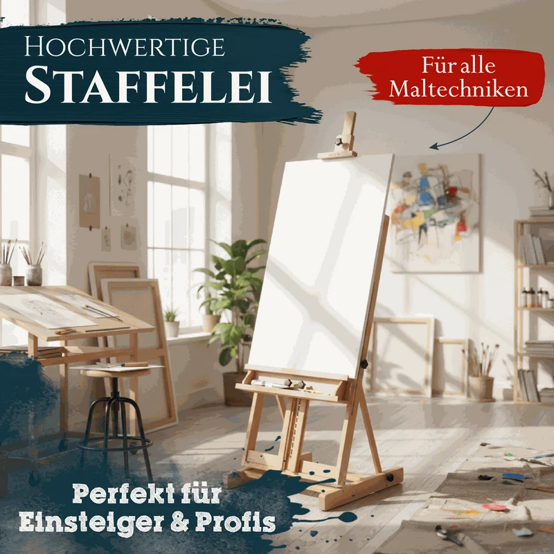 Artina Profi-Atelierstaffelei Toulouse aus massivem Buchenholz