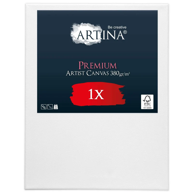 Artina Premium Leinwand auf Keilrahmen 380g/m² - div Größen