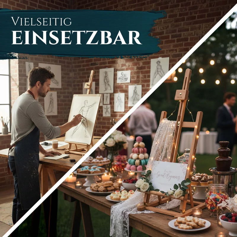 Artina Tischstaffelei Staffelei Metz aus massivem Buchen-Holz