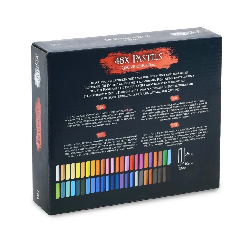 Artina Premium Weichpastellkreide Pasteo 24/48/72 Stück