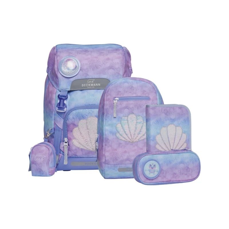 Beckmann | Schulrucksack-Set Classic 6-teilig - Seashell