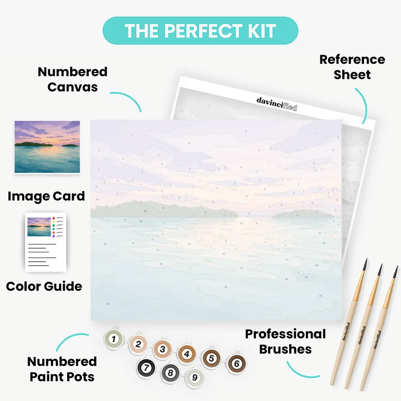 Biscayne Bay Mangrove Keys - Paint by Numbers Kit