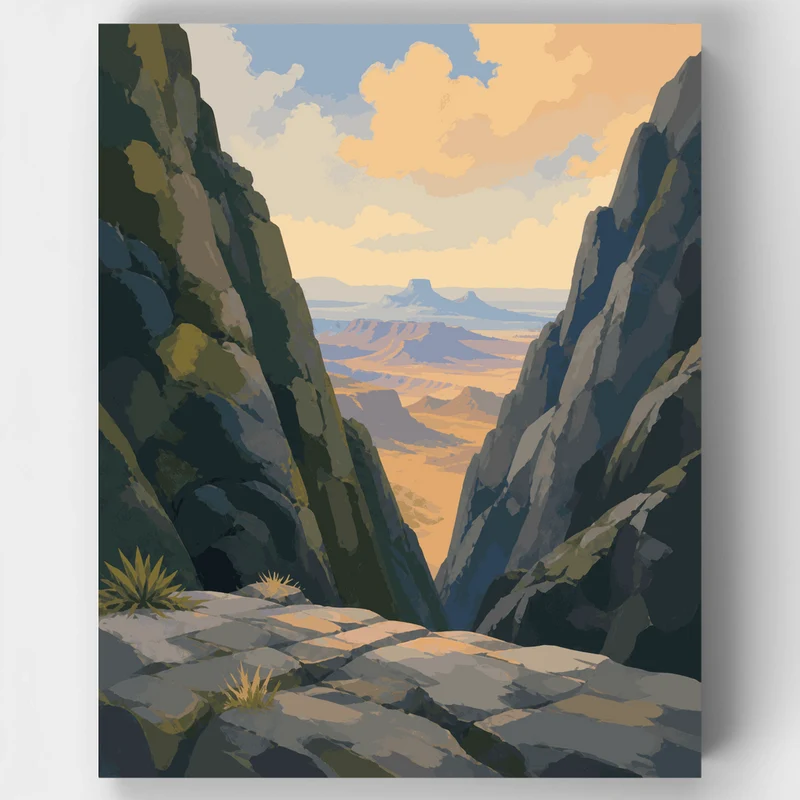 The Window at Big Bend - Paint by Numbers Kit
