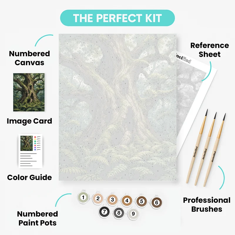 Ancient Oak of Białowieża - Paint by Numbers Kit