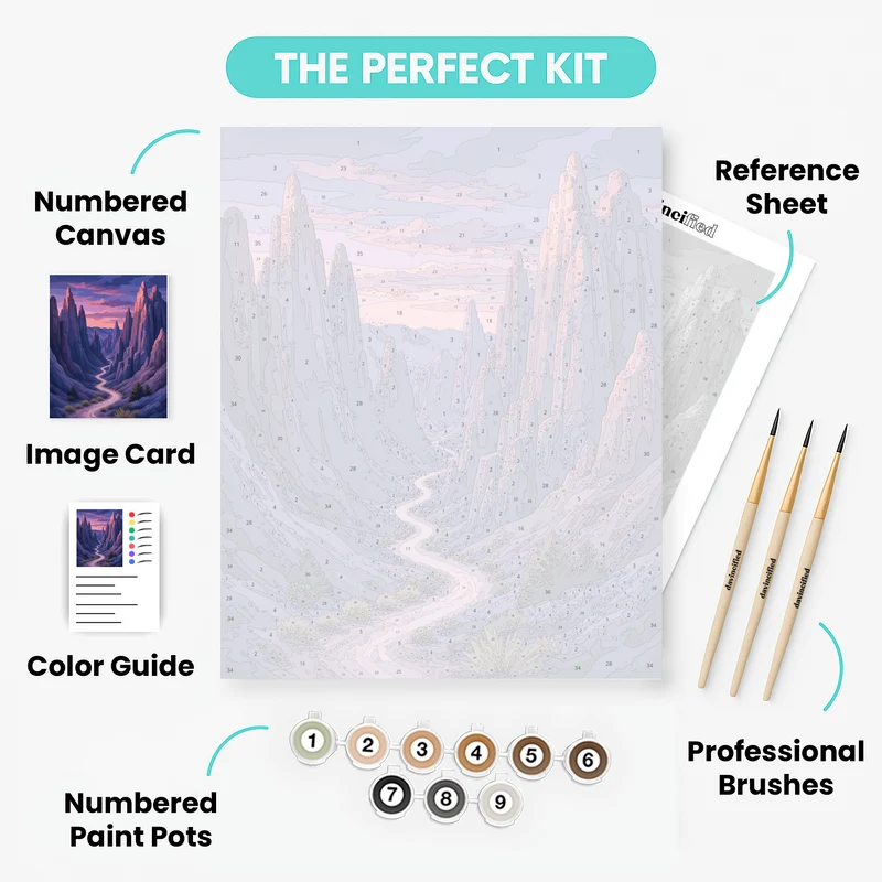 Twilight Badlands Trail - Paint by Numbers Kit
