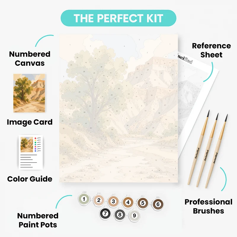 Cottonwood Wash - Paint by Numbers Kit
