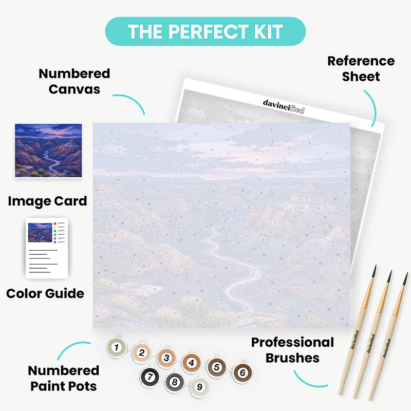 Blue Hour Canyon - Paint by Numbers Kit