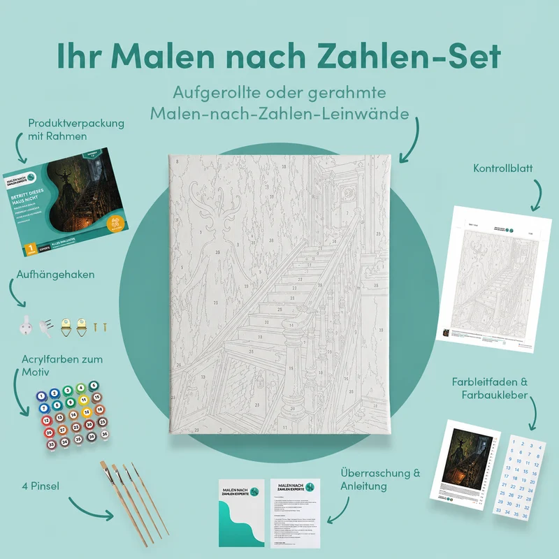 Malen nach Zahlen – Betritt dieses Haus nicht