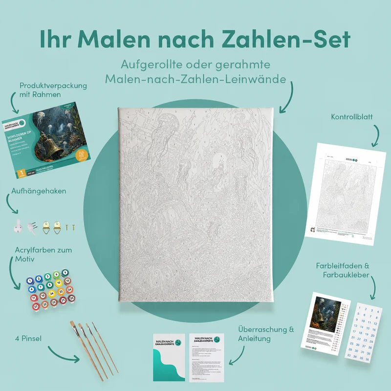 Malen nach Zahlen – Spuk unter dem Meer