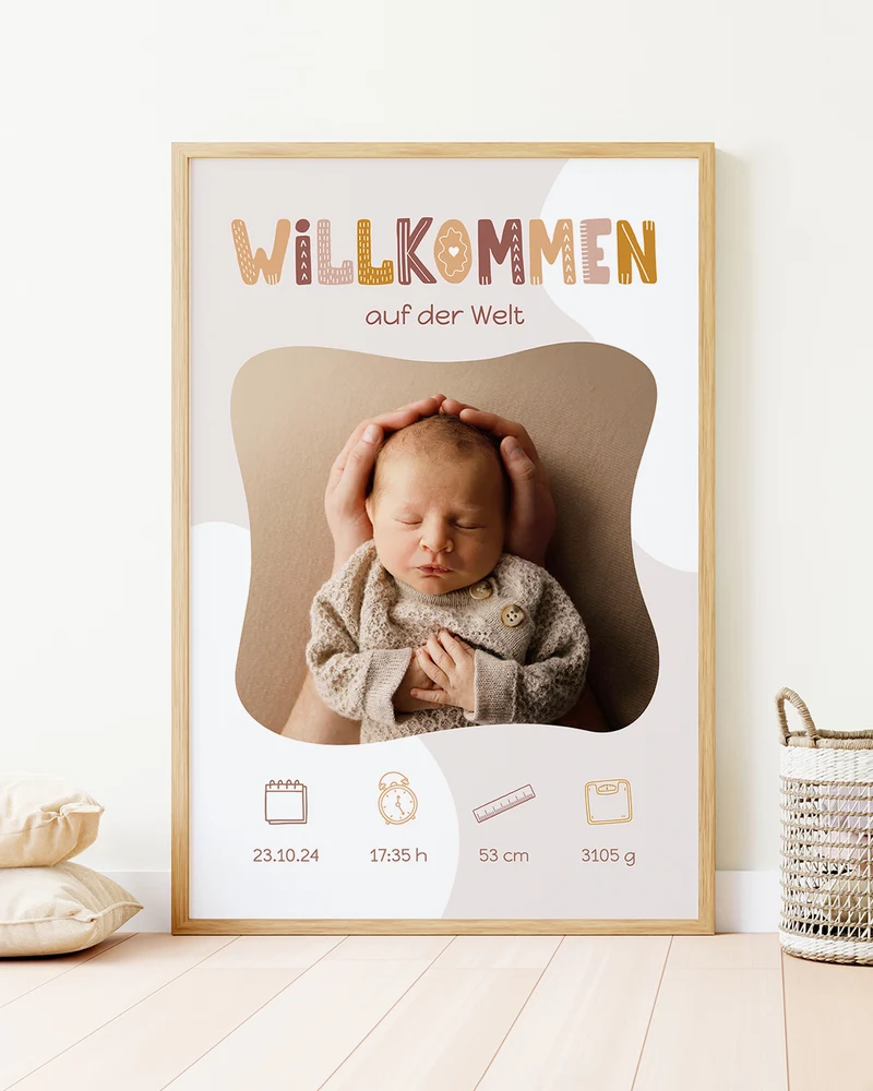 Willkommen - Foto-Poster