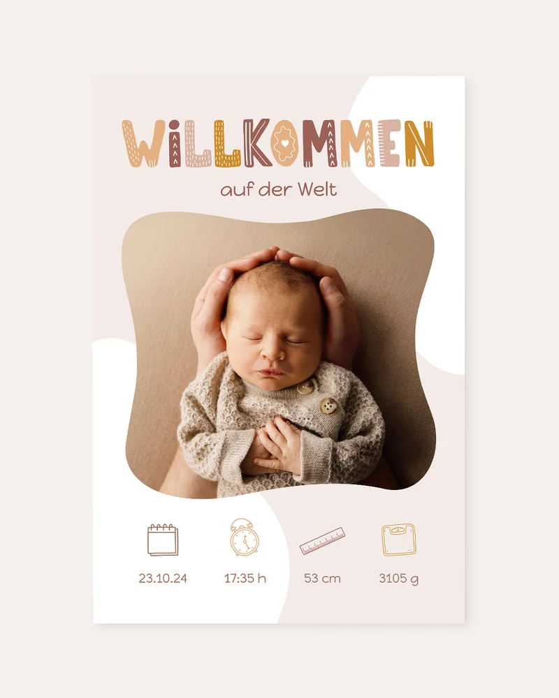 Willkommen - Foto-Poster