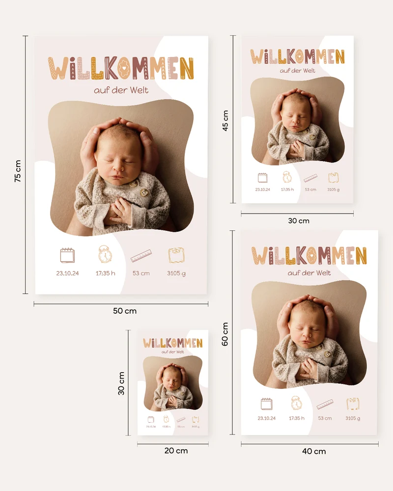 Willkommen - Foto-Poster