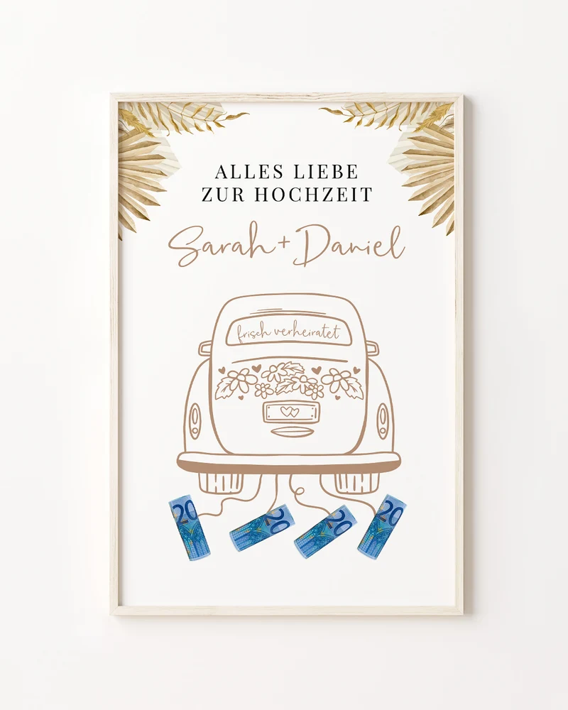 Alles Liebe - Geldgeschenk zur Hochzeit