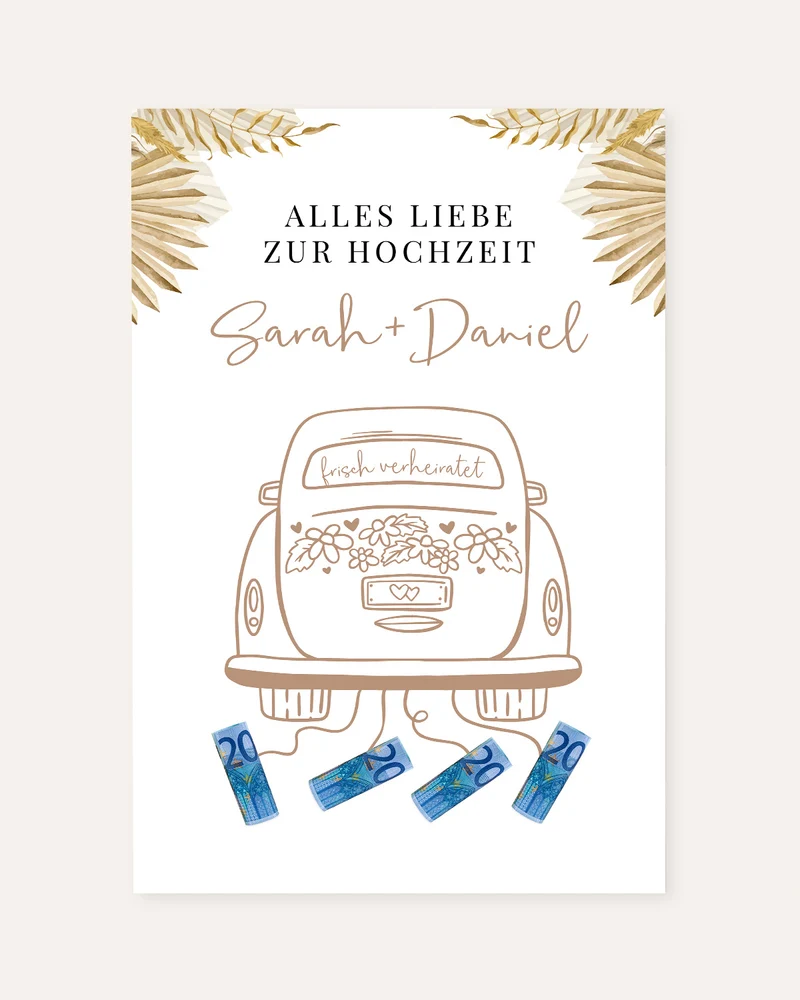Alles Liebe - Geldgeschenk zur Hochzeit