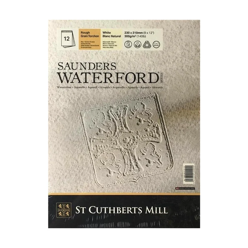 Akvarelni blok CANSON Saunders Waterford CP bijeli 300 g/m² 23 × 31 cm