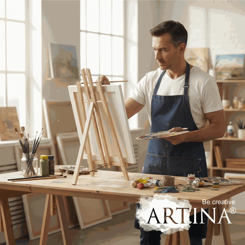 Artina Tischstaffelei London ca. 24x29x47cm (BxTxH) aus Kiefern-Holz