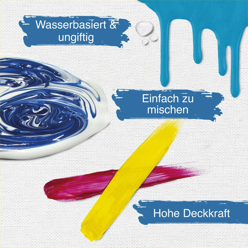 Artina Crylic Intro-Set Acrylfarbe Tuben 10x120ml