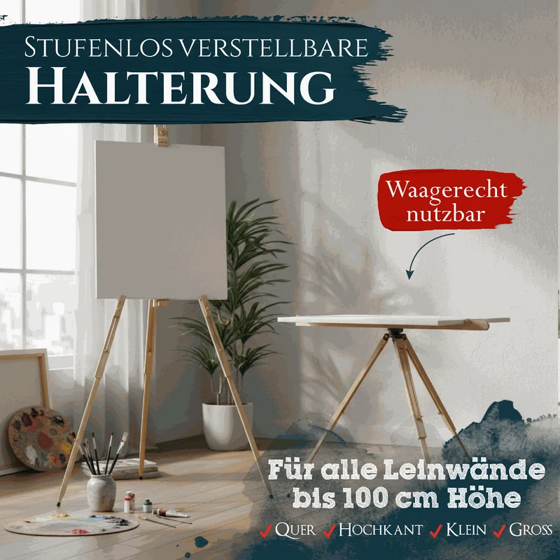 Artina Feldstaffelei Staffelei Malaga aus massivem Kiefern-Holz