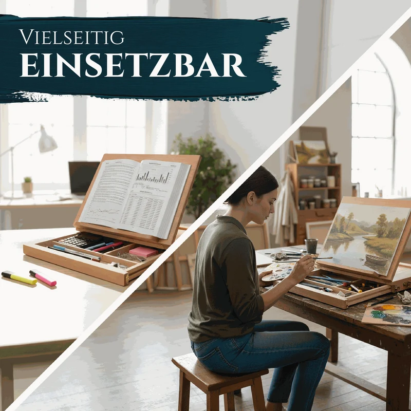 Artina Tischstaffelei Kofferstaffelei Zeichenbrett Buchstütze Calais