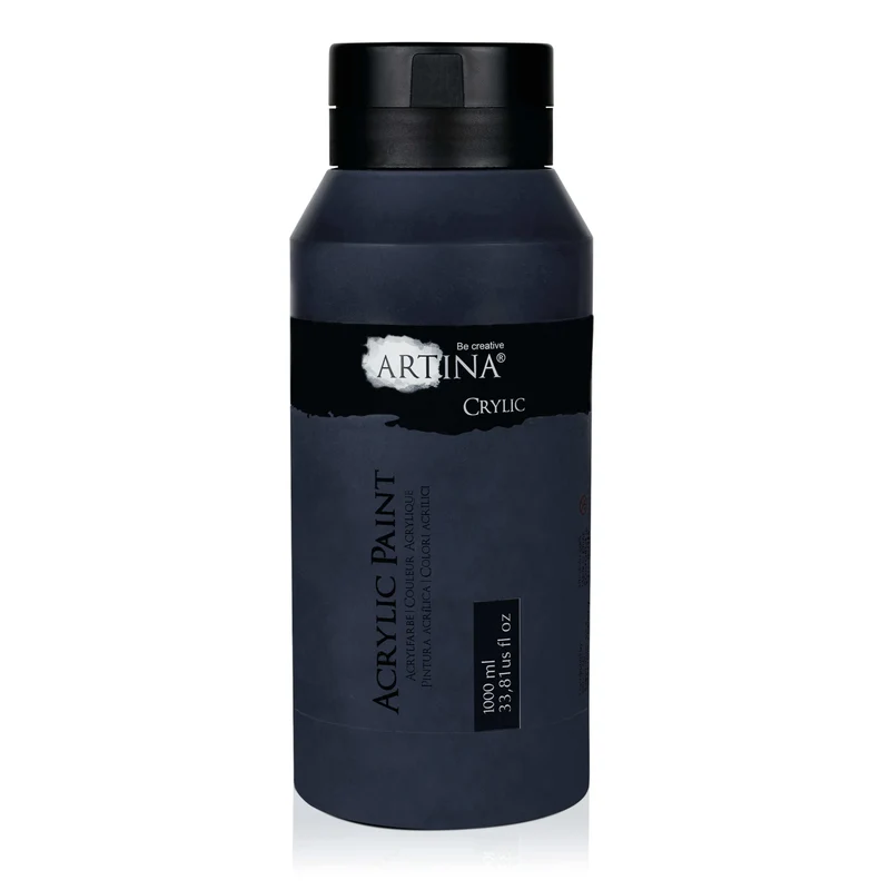 Artina Acrylfarbe Schwarz Weiss 500ml 1000ml Crylic