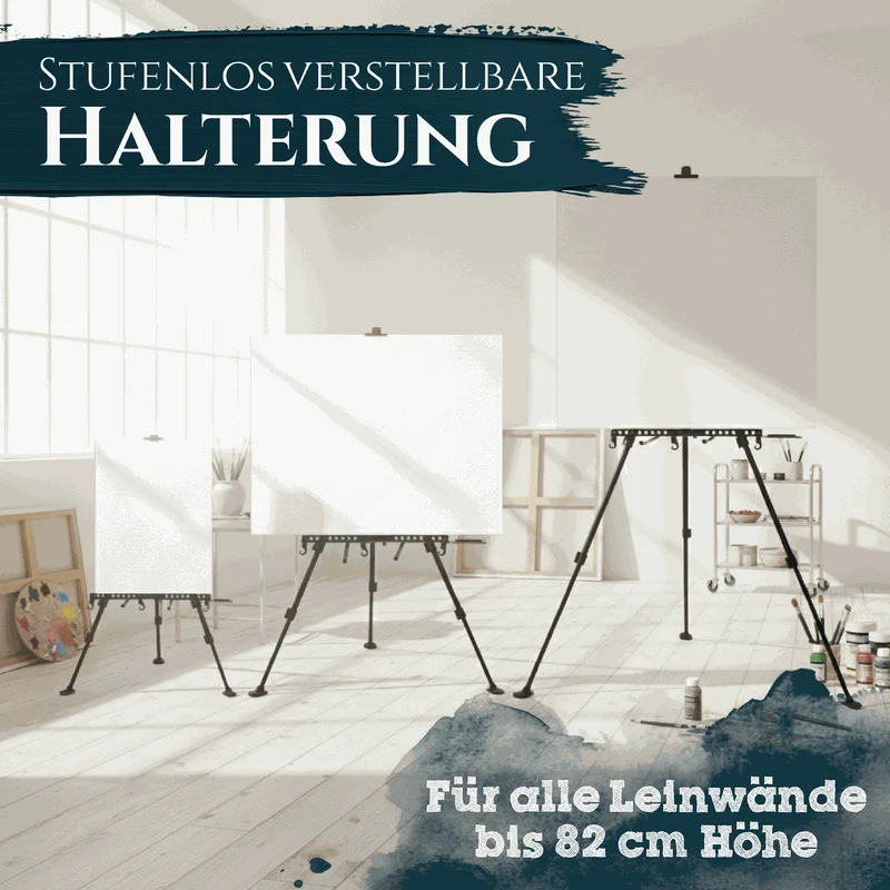 Artina Aluminium-Staffelei Paris Teleskop Feldstaffelei Tischstaffelei