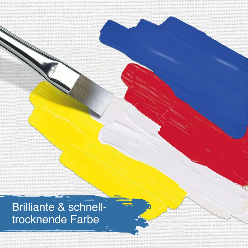 Artina Crylic Acrylfarbe Tuben Set 6 x 500ml hochwertige Künstlerfarbe