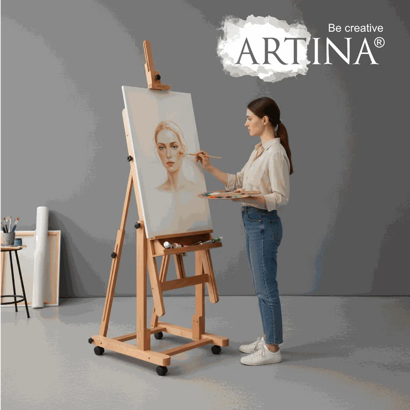 Artina Atelierstaffelei Aquarellstaffelei Staffelei Verona aus Buche