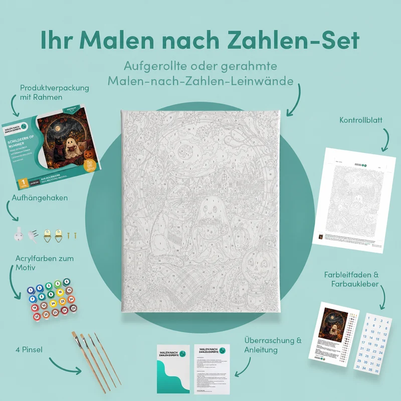 Malen nach Zahlen – Gemütliche Nacht der Geister