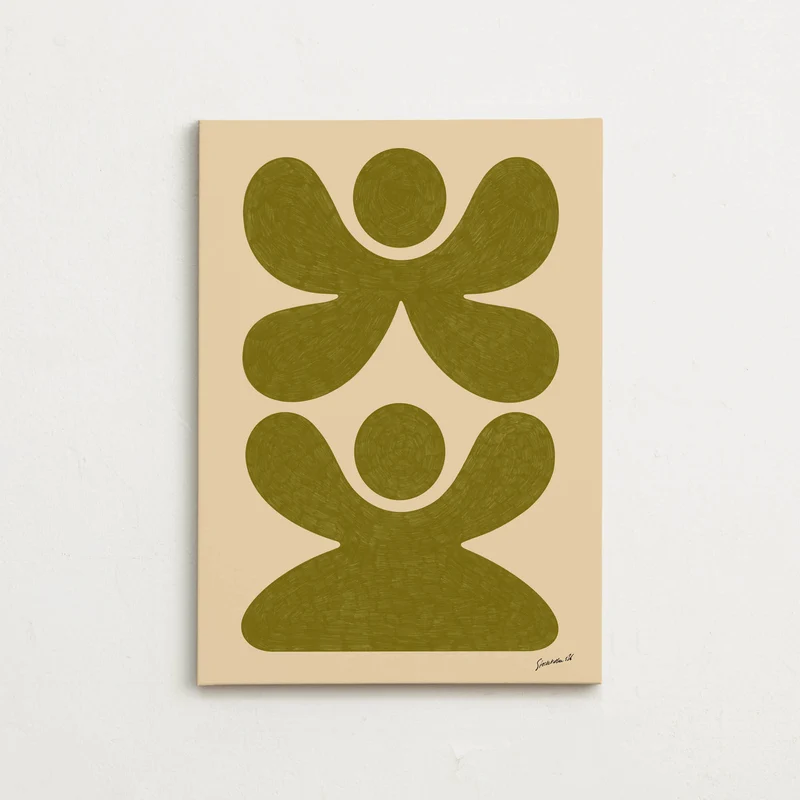 Canvas - Figures Green
