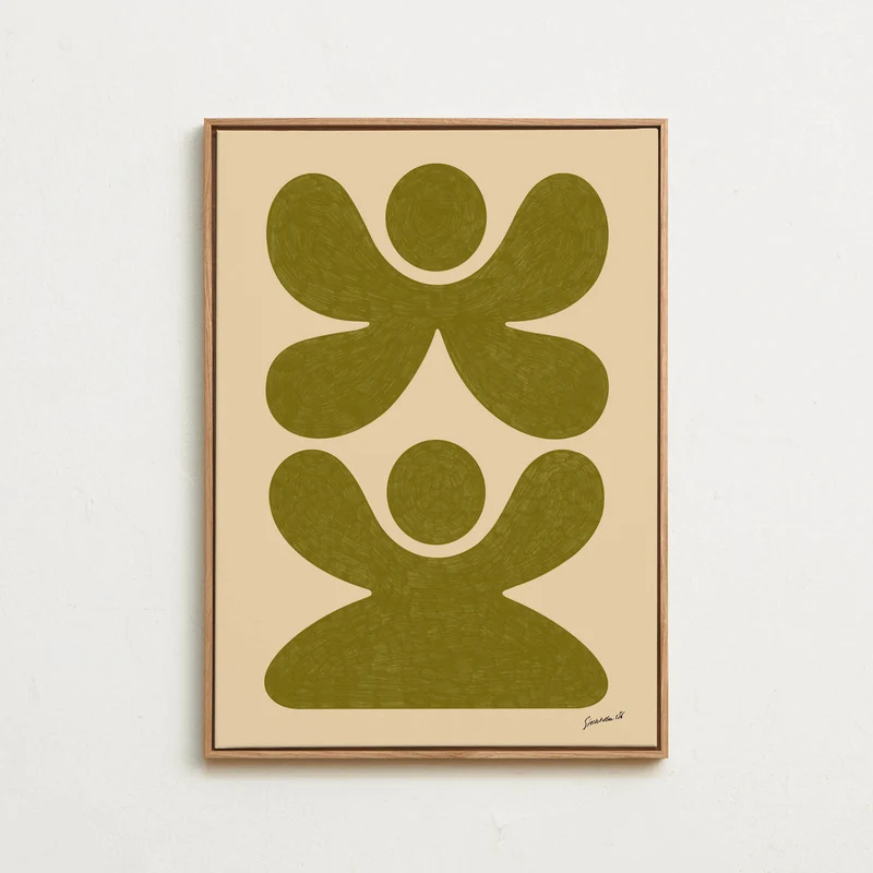 Canvas - Figures Green