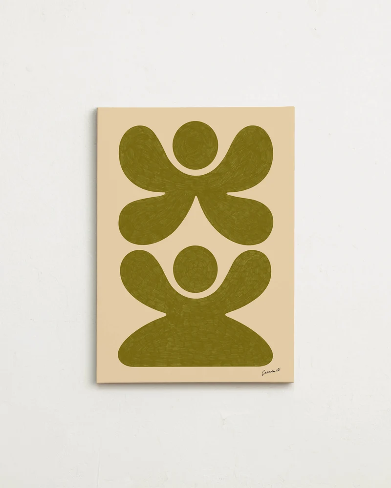 Canvas - Figures Green