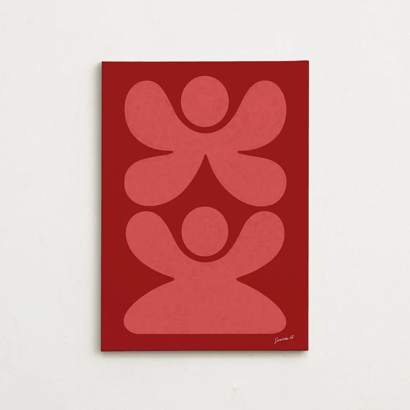 Canvas - Figures Pink