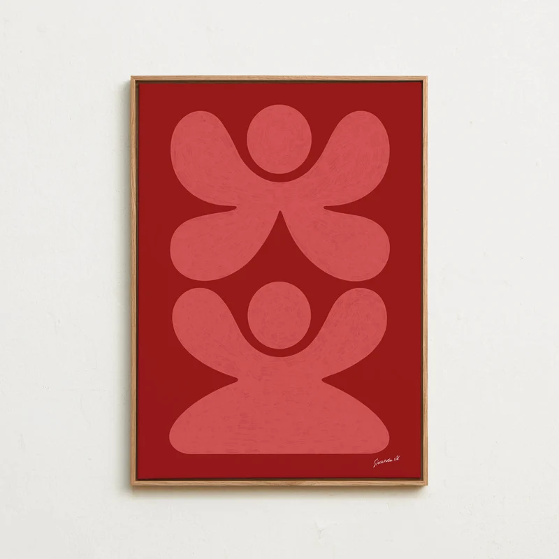 Canvas - Figures Pink