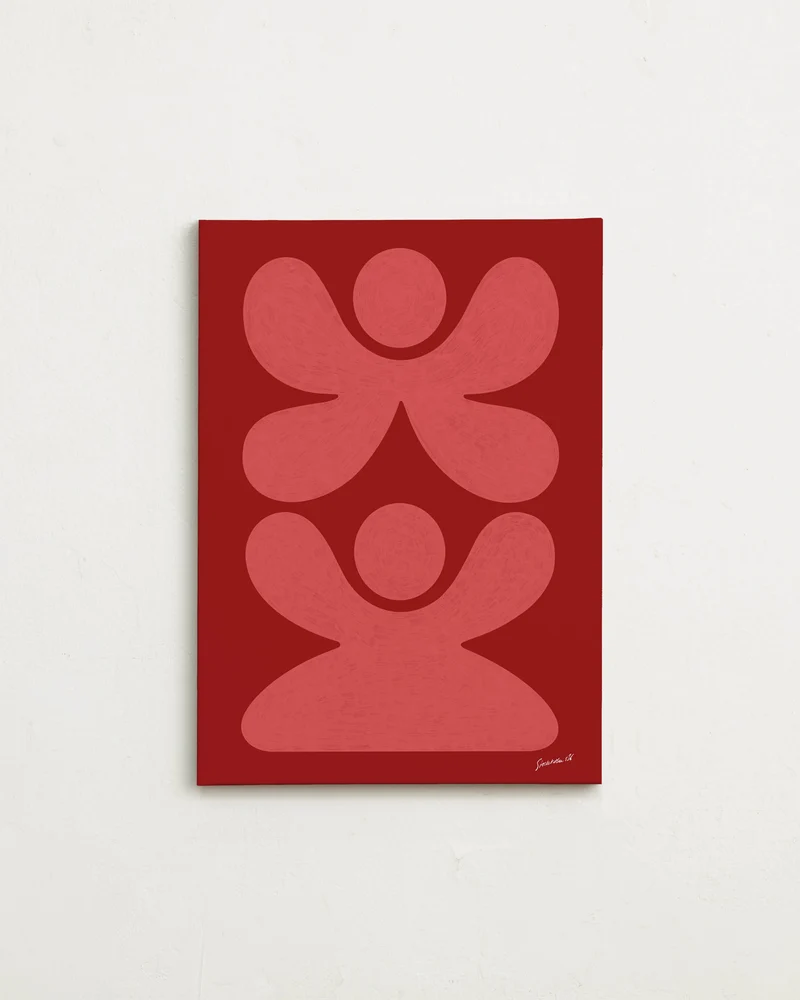 Canvas - Figures Pink