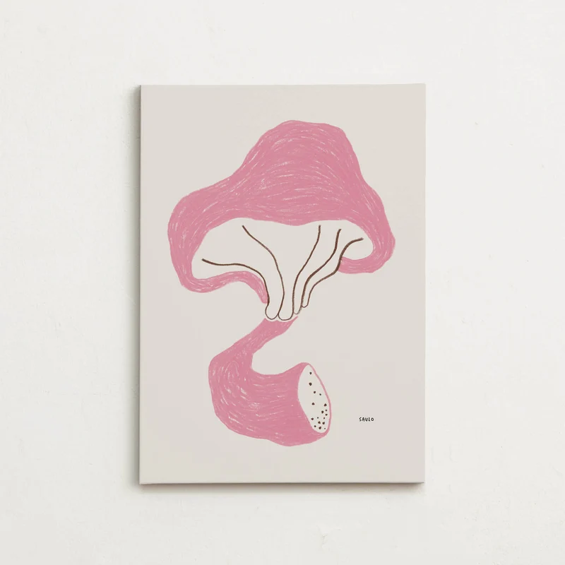 Canvas - The Pink Mushroom