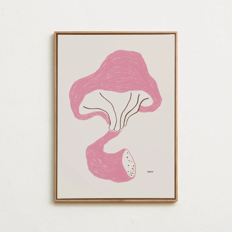 Canvas - The Pink Mushroom