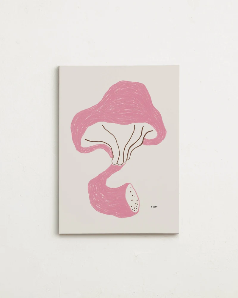 Canvas - The Pink Mushroom