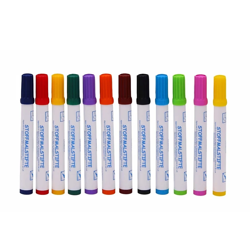 Ledacolor | Stoffmalstift 12er-Set für kreative Textilgestaltung
