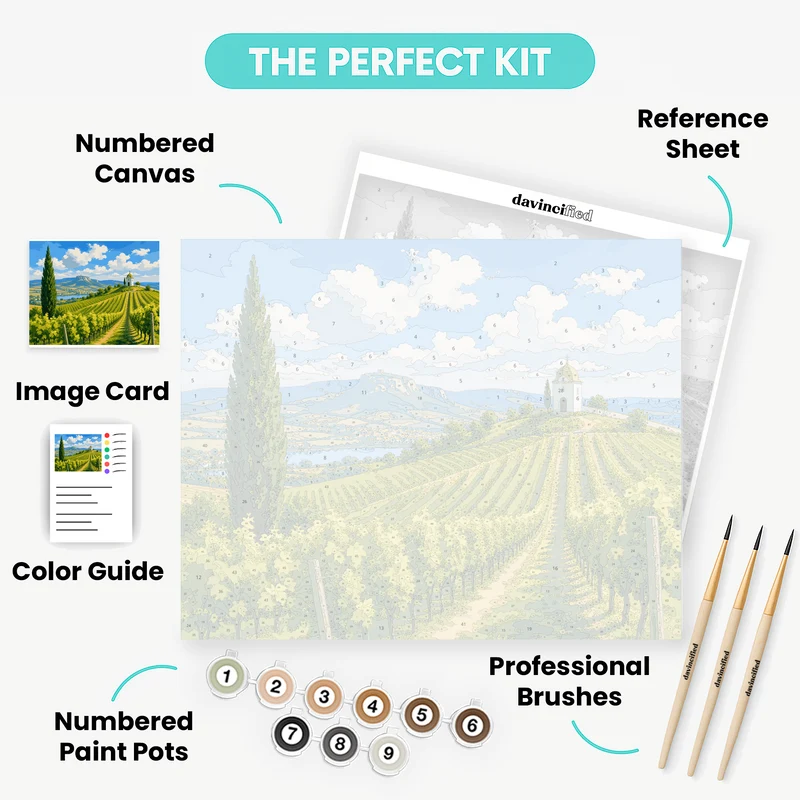 Mikulov Vineyard Chapel - Paint by Numbers Kit