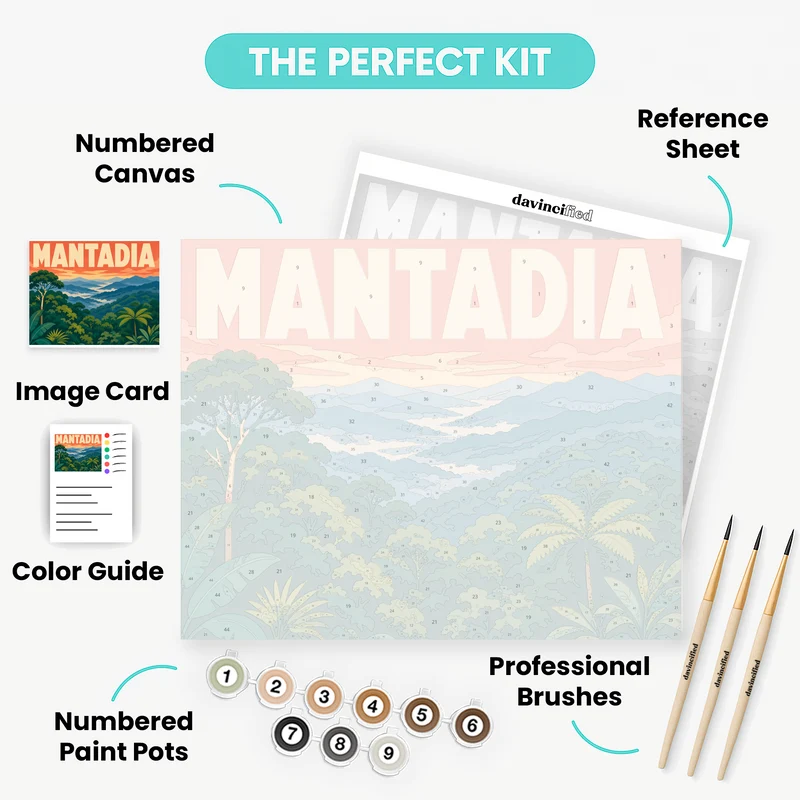 Mantadia Mist Ridges - Paint by Numbers Kit