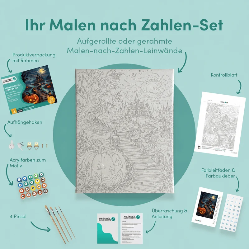 Malen nach Zahlen – Pfad durch das Kürbismoor