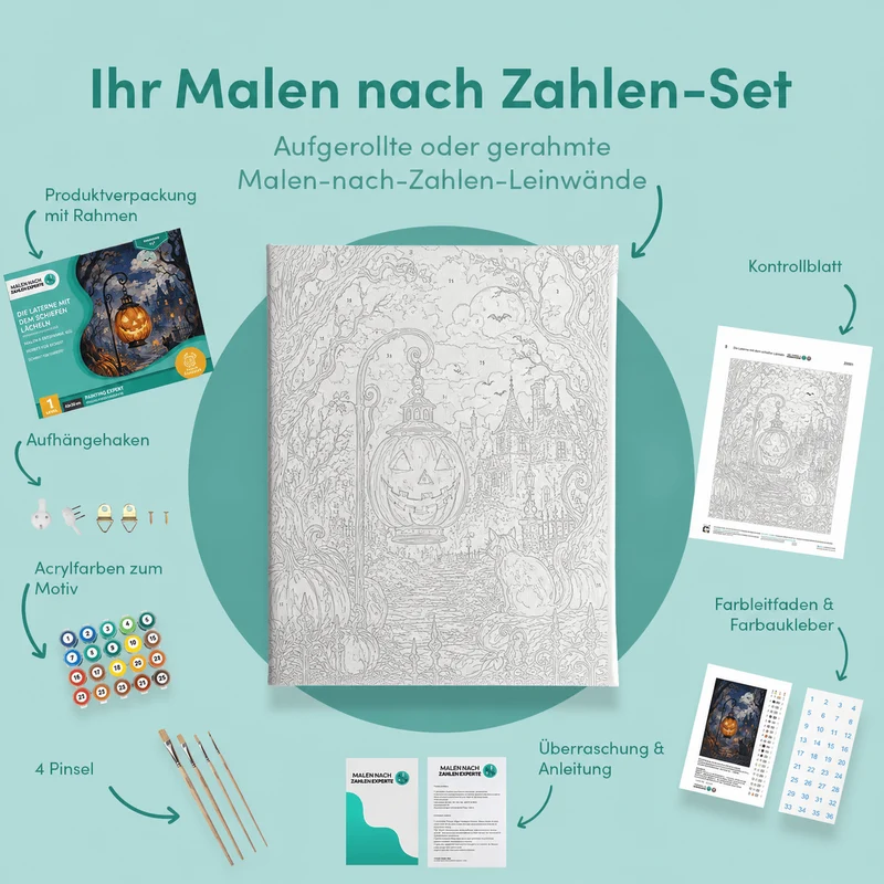 Malen nach Zahlen – Die Laterne mit dem schiefen Lächeln