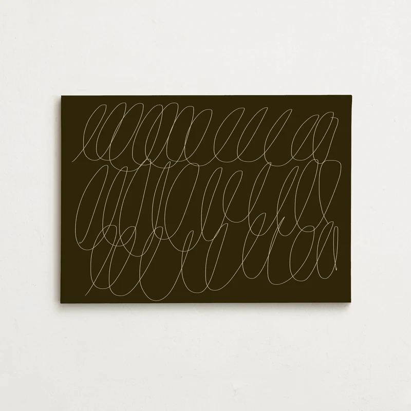Canvas - Sloppy Swirls Deep