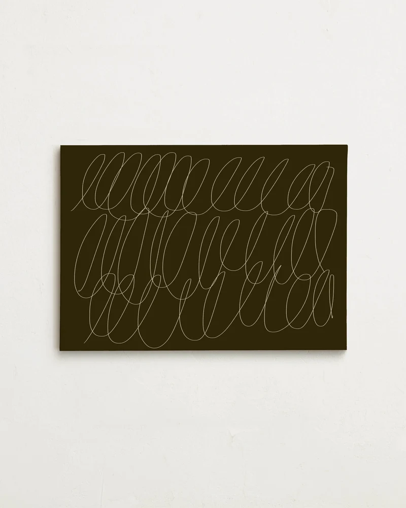 Canvas - Sloppy Swirls Deep